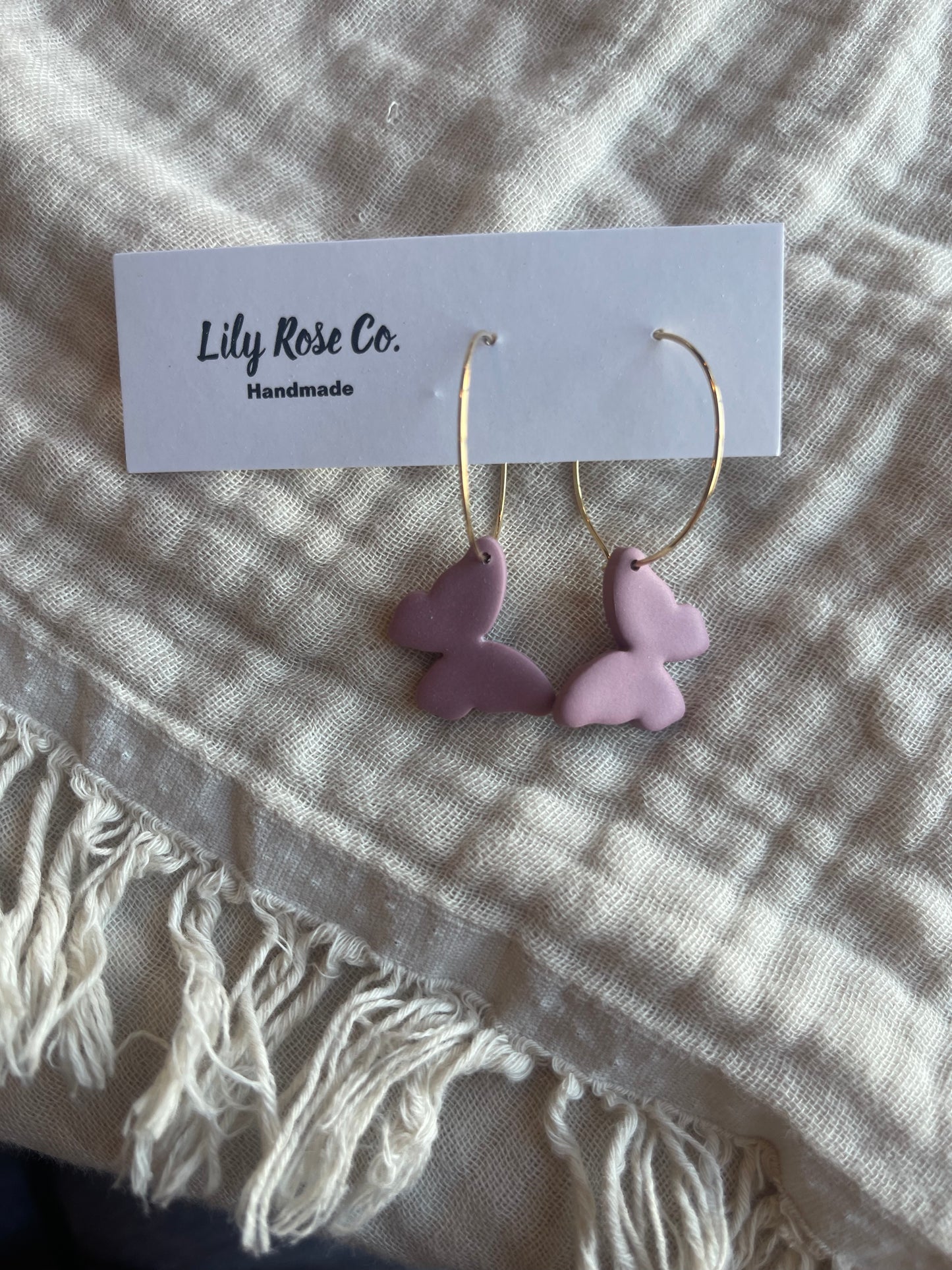 Butterfly Clay earrings